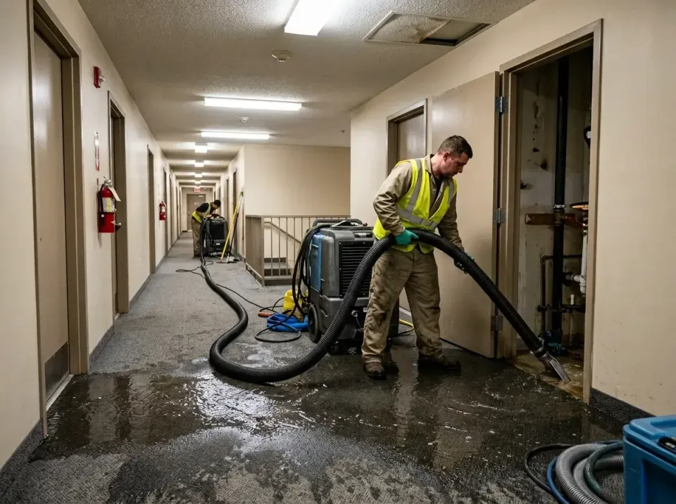 multi-unit-apartment-hallway-f-005 — frequently asked questions, Emergency Burst Pipe Water Extraction & Removal in Westmere…